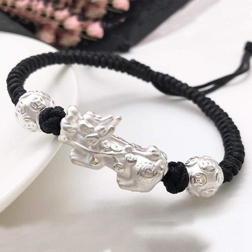 Mayanyan Sterling Silver Pixiu Hand woven bracelet for men and women gifts