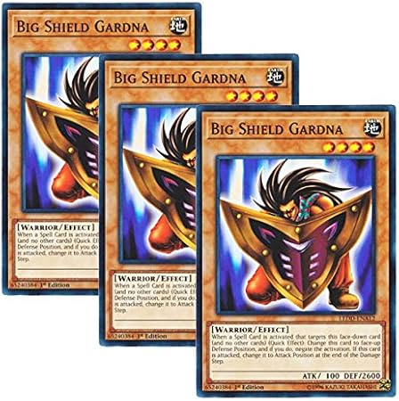Amazon 3枚セット 遊戯王 英語版 Ledd Ena12 Big Shield Gardna ビッグ シールド ガードナー ノーマル 1st Edition トレカ 通販