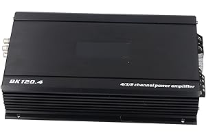 Akozon 4 Channel Car Amplifier 2000W High Power Subwoofer Amplifier for Car, Truck, Boat, UTV, and Motorcycle - Compact Alumi