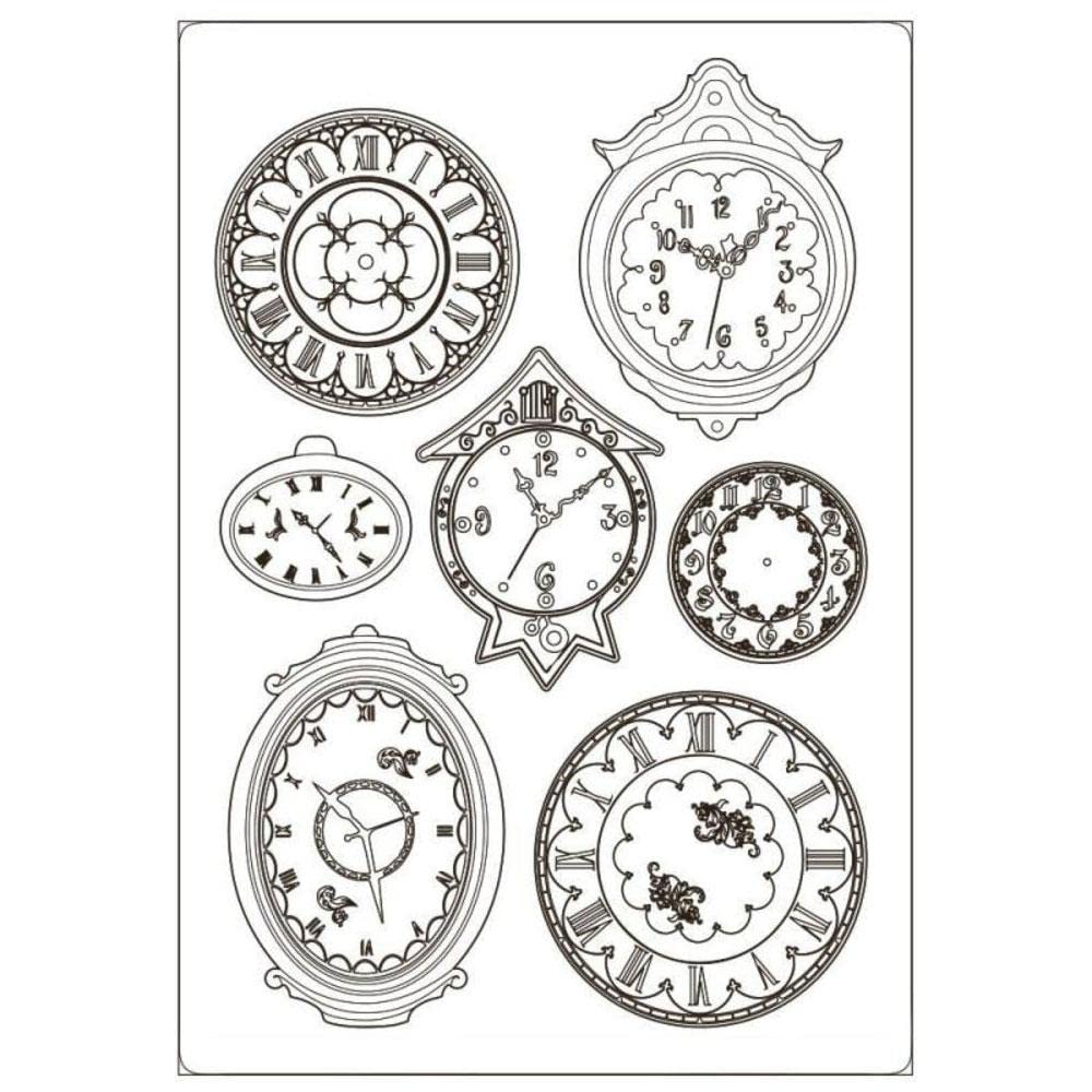 Stamperia - Soft Mould - Garden of Promises - Clocks