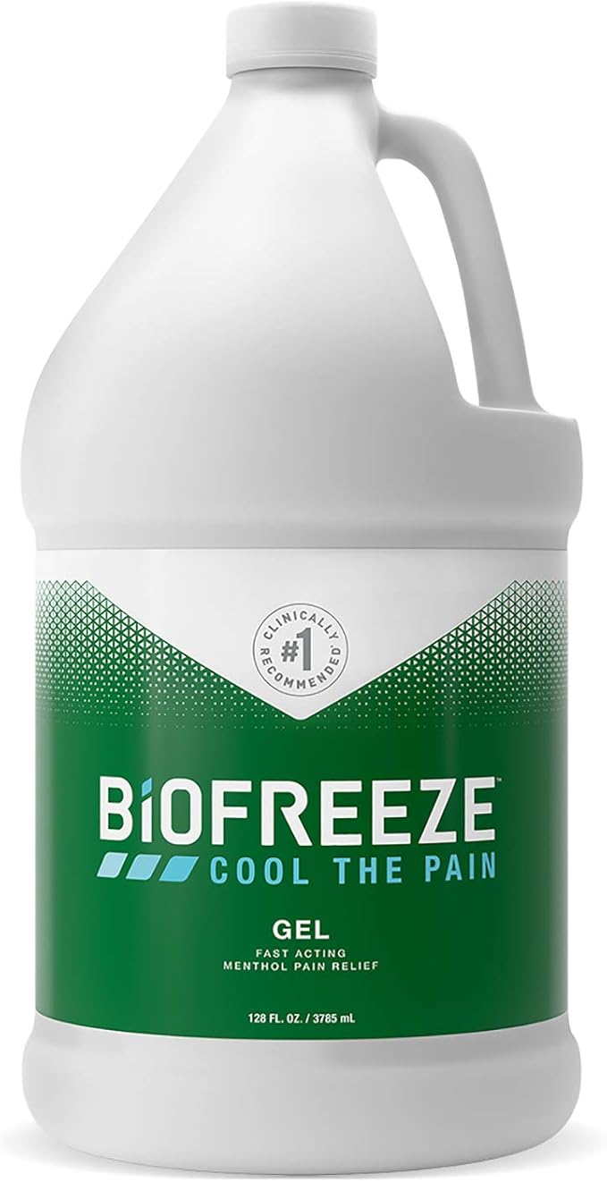Biofreeze Pain Relief Gel for Arthritis, 1 Gallon Bottle with Pump
