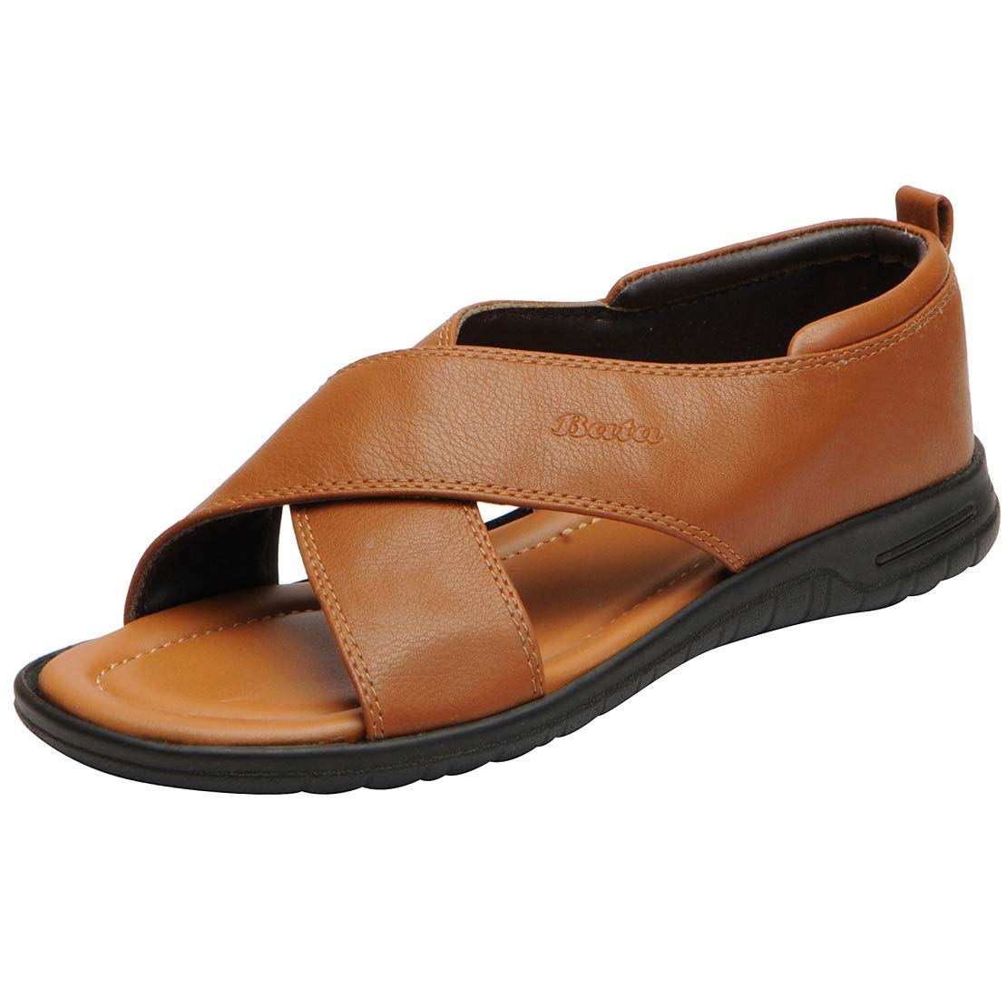 BATA Men's Tan Sandals 861376741 Buy Online at Low Prices in India