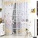 Norbi Butterfly Print Voile Tulle Door Window Curtains Sheer Panel Drapes 39.4