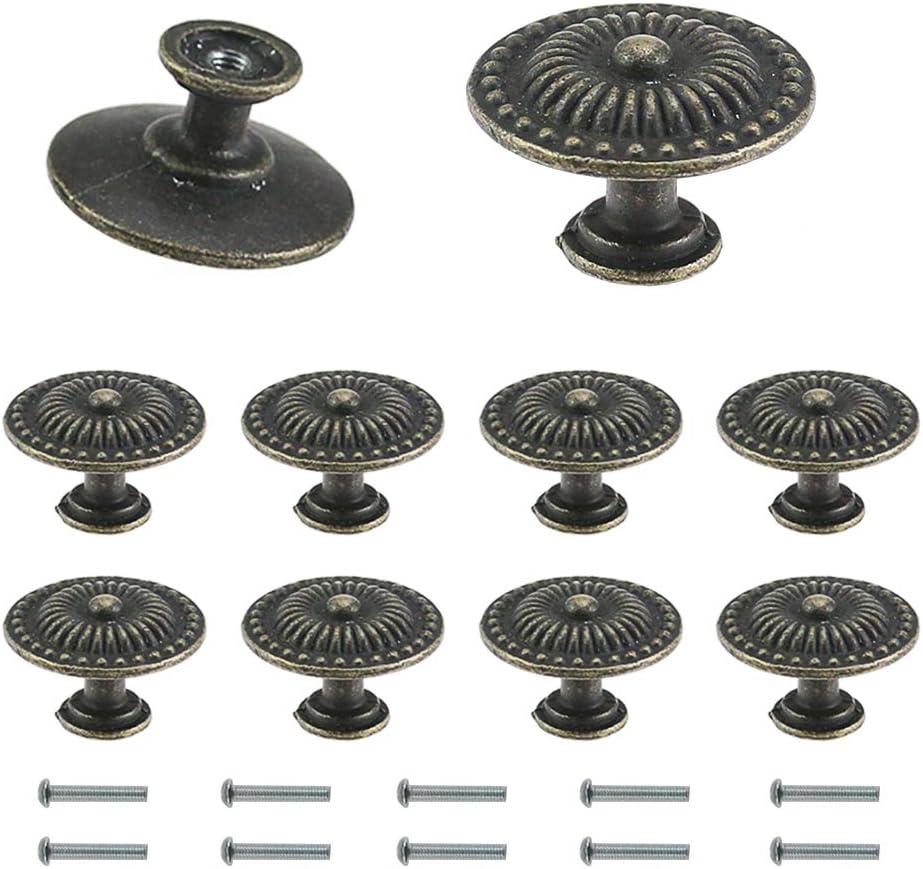 Schrankknopf 10er Pack Vintage Look Schubladenschrank Pull & Griffe