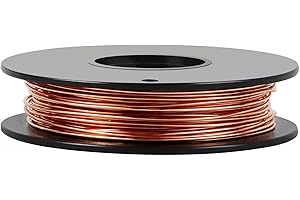 ICHENBAO 28 Gauge 754 Feet 5 oz 99.9% Dead Soft Copper Wire for Electroculture Gardening, Jewelry Making, Beading, Science Projects, DIY Artwork, Pure Bare Copper Wire