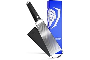 DALSTRONG Professional Narrow Grater - Zester - #304 Stainless Steel Blade - G10 Handle Kitchen Shredder - w/Blade Cover - Ci
