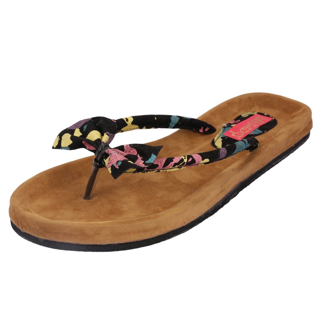 footrendz women's fabric bow flats