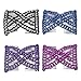 Ruihfas Easy Stretchable Combs Double Slides Stretching Hair Combs Lady Women Girls DIY Hair Accessories Magic Hair Clips Comb, 4-count