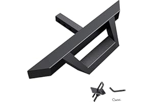 Universal Hitch Step AUSUM MOTOR Trailer Tow Hitch Step Bar w/Drop Step Pads for Pickup Truck, Fit 2" Receiver, Max Load 300lbs with Hitch Pin, U-Bolts Stabilizer, Rear Bumper Guard Protector