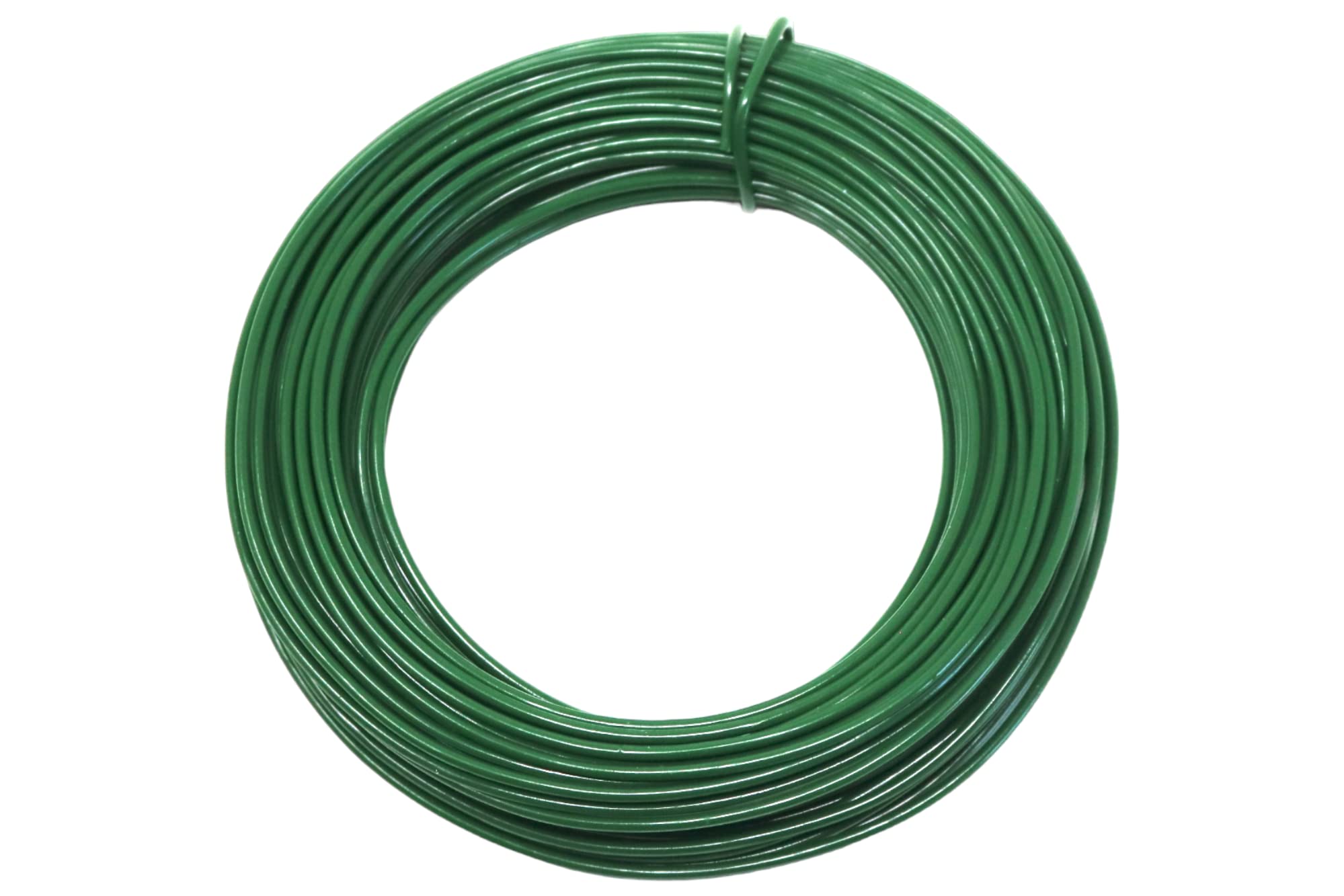 fiXte Plastic Coated Garden Wire Coil Cut to Length Plants Shrubs Soft Twist Tie Cord 1mm, 2mm, 3mm Thickness (2mm x 20m)