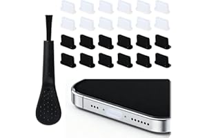 Goktvai 24pcs USB-c Dust Plug, Silicone Charging Port Protector Cap Cover Anti Dust Plug Cleaning Tool Set for iPhone 15 16 S