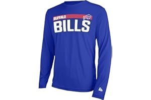 New Era NFL Men's Grids Dri-Tek Cool Heathered Grey Long Sleeve T-Shirt, Adult Football Tagless T-Shirt