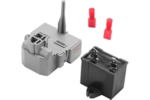CATILON W10189190 TSD2 Start Relay & 2264017 Freezer Compressor Run Capacitor Compatible with Whirlpool Kenmore Electrolux Frigidaire, Refrigerator Start Device Relay WP2319792,2255198