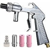 Jewboer Sand Blaster Gun,Sandblasting Sandblaster Gun Kit for Sandblast Blast Cabinet with Ceramic Nozzles
