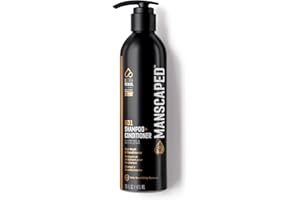 MANSCAPED® 2 In 1 Shampoo & Conditioner, UltraPremium Formula Infused with Sea Kelp, Coconut Water, Aloe for Nourishing and Hydrating Hair (16 oz Aluminum Bottle)