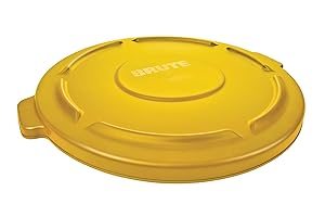 Rubbermaid FG263100GRAY Flat Lid for Round Brute Container 972-001
