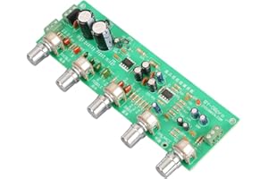 Adjustable Audio Preamplifier Tone Control Board with Bass Midrange Treble Balance and Volume for DIY Audio Projects AC 12V-1