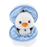 Made By Aliens Snowball Zip up Surprise Egg Stuffed Animal – 6 inch – Cute and Soft Plush Toy Assortment for Friends Family All Ages – Spring Easter Birthday Christmas (Snowman)