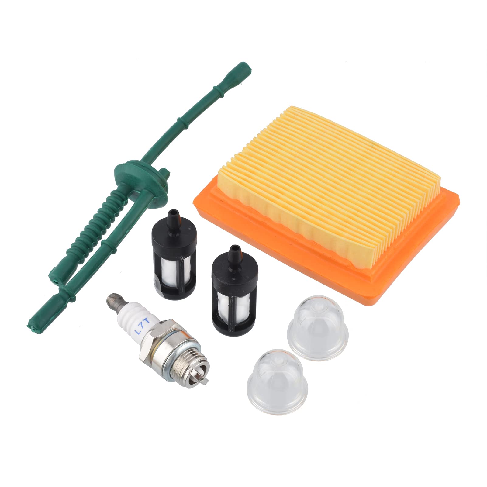 Cancanle Air Filter Fuel Line Fuel Filter Spark Plug primer bulb for STIHL MM55 MM55C String Trimmer Multi Engine