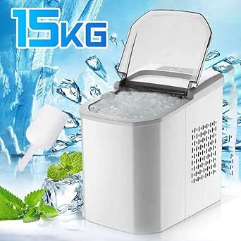 Máquina de hielo de banco, mini máquina de hielo eléctrica automática