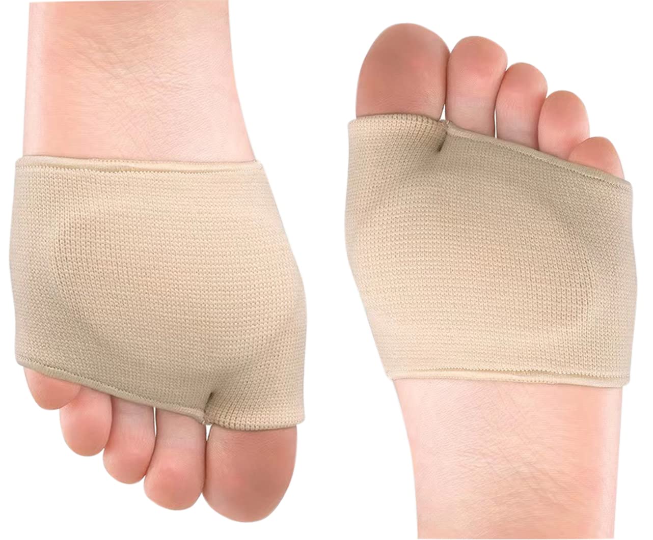 xincentre 2 Pairs of Foot Pads,Metatarsal Felt Footpad，Metatarsal Pads for Men and Women, Gel Pads for Supporting Foot Pain Relief (S, Beige)