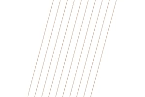 M METERXITY 10-Pack Copper Round Rod 1.2mm Dia. 9.84 Inch Length T2 Stock Solid Rod Lathe Bar for Metal Crafts DIY/Gardening/Industry/Decoration Pure Copper Tube