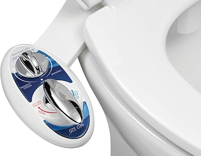 Luxe Bidet NEO 320 Dual Nozzle Hot Cold Water Non-Electric Bidet Attachment