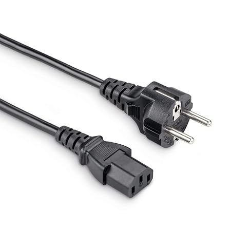 Hama Netzkabel für Kaltgeräte 1,5 m (PC Stromkabel für Monitor, Drucker, PS3 / PS4 PRO, 3 polig) Kaltgeräte-Anschlusskabel sc