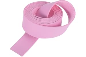 MECCANIXITY Leather Straps Strip Belt 2cm(0.8" Width) 100cm(40" Length) Leather Strips String Light Pink for DIY Craft, Jewel