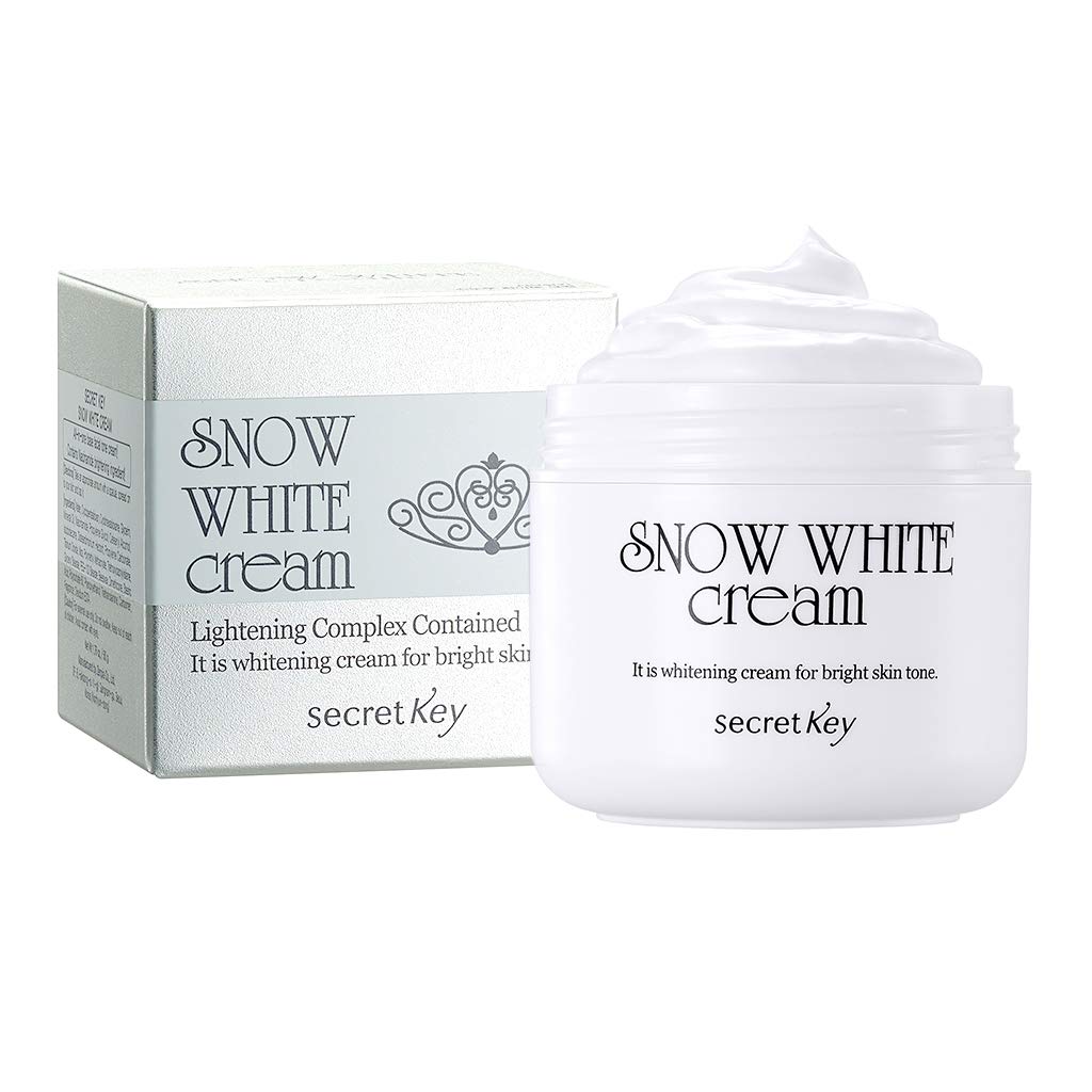 [SECRET KEY] Snow White Cream 1.76 fl. oz. - All in One Brightening Tone up Base Cream, Natural Skin Radiance and Brightness
