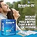 Breathe-IN™ Nasal Strips – Drug-Free Nasal Congestion Relief & Improved Breathing, Soft & Comfortable, Blocked Nose Strips For Men & Women, For Snoring, Common Cold & Allergies 50ct