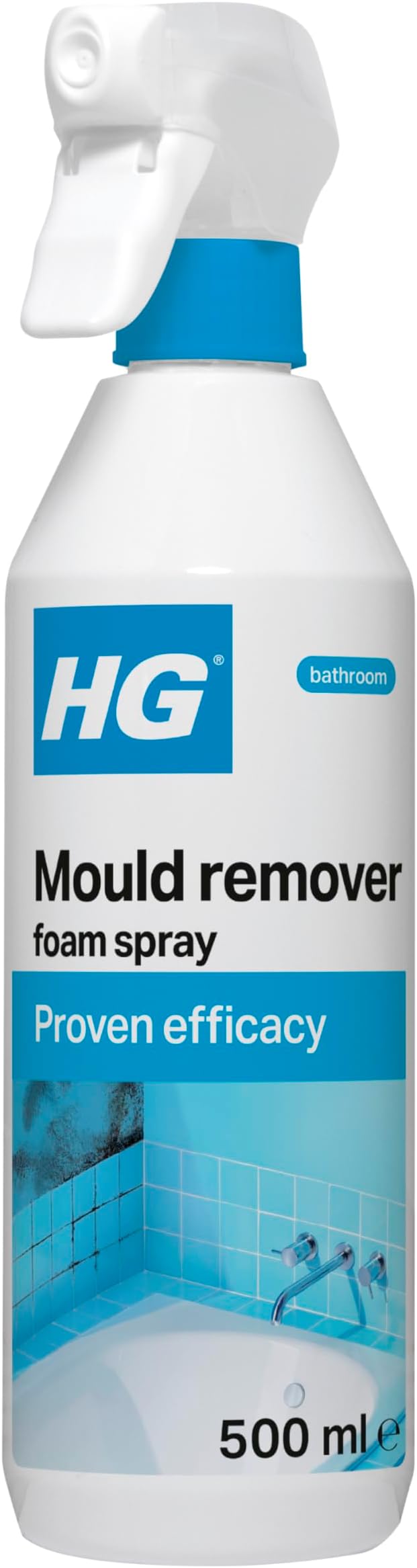 HG Mould Remover Foam Spray 500ml – Black Mould & Mildew Cleaner