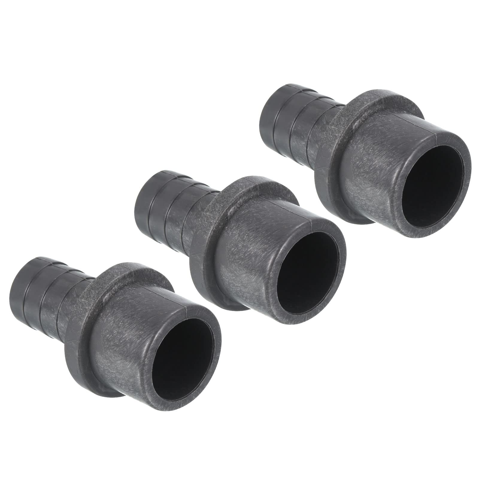 PATIKIL UPVC Reducer Pipe Fitting 25mm OD 17mm Barbed, 3 Pack Straight Coupling Adapter Connector, Grey