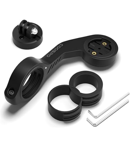 Support Ordinateur De Vélo HOUSON En Carbone – Pour Guidon Intégré, Compatible Garmin Edge, Bryton, GoPro, Lumières