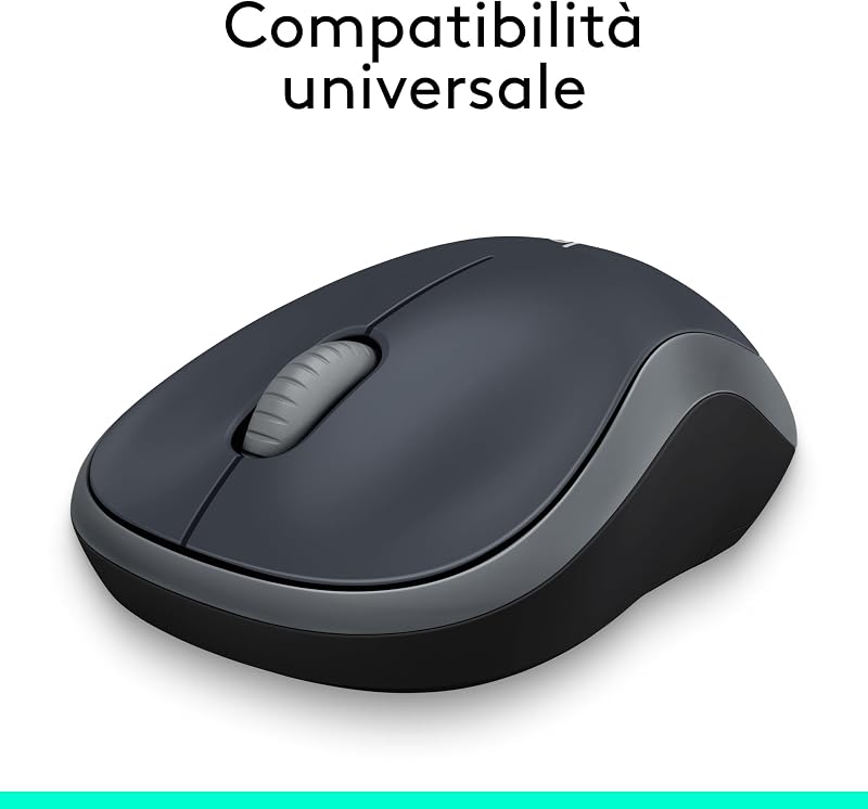 M185 Mouse Wireless, 2,4 GHz con Mini Ricevitore USB