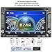 CATUO Double Din Stereo 2017 New UI Win CE Operation System with Bluetooth/DVD/Radio/USB/TF/AUX 6.2 inch HD Touch Screen with GPS Navigation Rear view Camera Supported