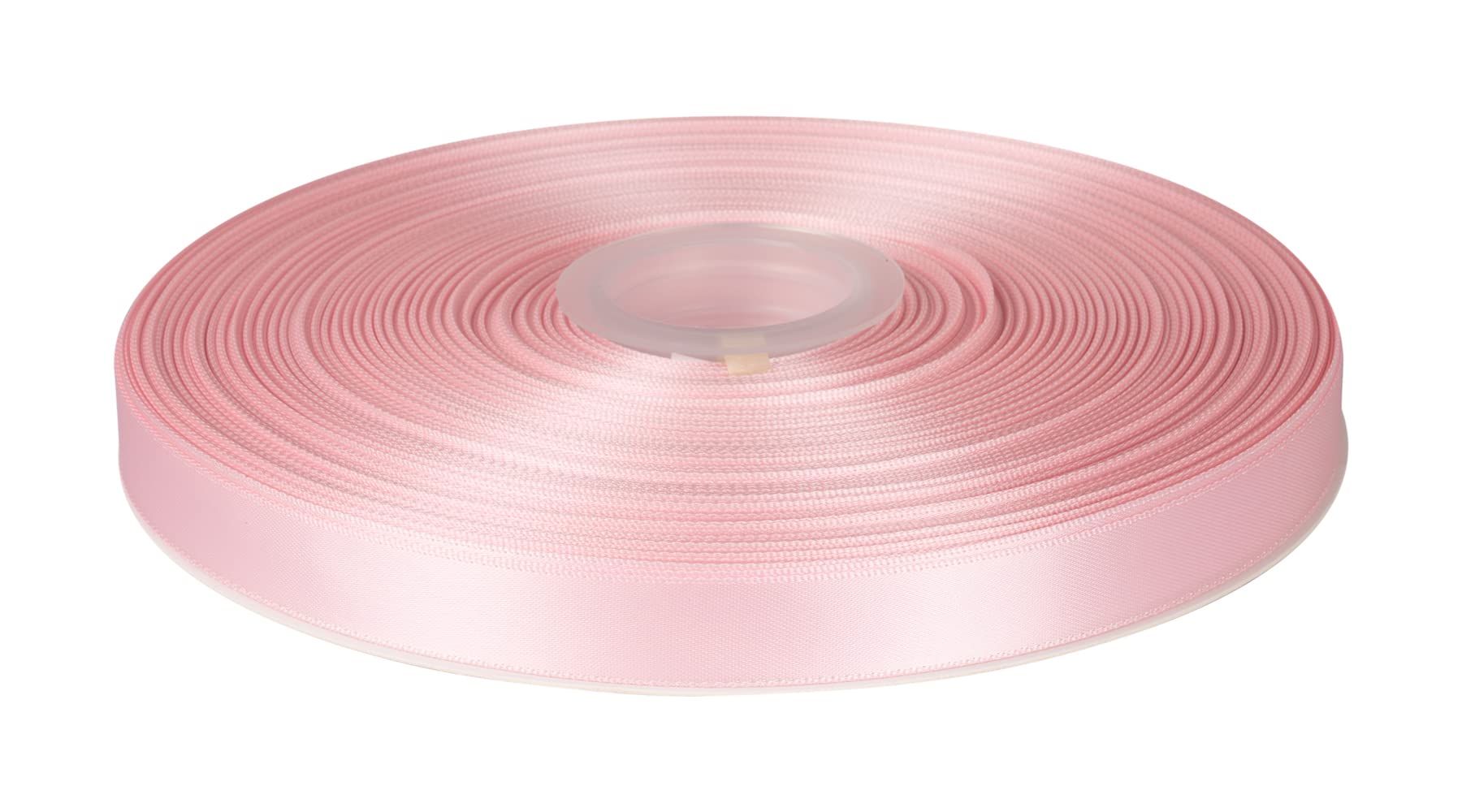 Fondersy 16mmX 91M Double Faced Satin Ribbon Lt. Pink Polyester Ribbon for Gift Wrapping Wedding Decoration Floral Arrangement Crafts