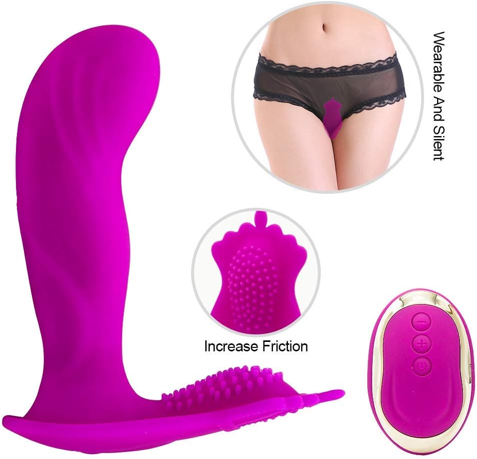 Powerful Electric Stimulation Massage Wireless Remote Control 10 Vibration Modes Wearable Toys for Women Male Neck, Shoulder, Back and Muscle Pain Waterproof