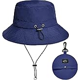 Waterproof Bucket Hat for Women and Men - UV Protection Beach Sun Hat Fishing Safari Boonie Hat Rain Hat Adjustable Packable