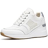 Cestfini Wedge Sneakers for Women - Wedge Tennis Shoes Non-Slip Women Fashion Sneakers
