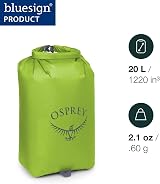 Osprey Ultralight Dry Sack 20L Waterfront Blue O/S view 2