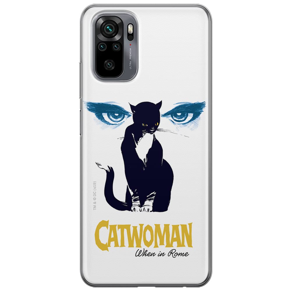ERT GROUP mobile phone case for Xiaomi REDMI NOTE 10/ 10S original and officially Licensed DC pattern Catwoman 007 optimally adapted to the shape of the mobile phone, case made of TPU