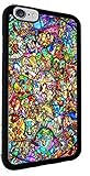 Disney All Characters Stained Glass Iphone 6+ 6Plus (5.5 inch) Rubber Case Black