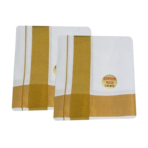 2 MTR - Pack of 2 Men's Dhoti