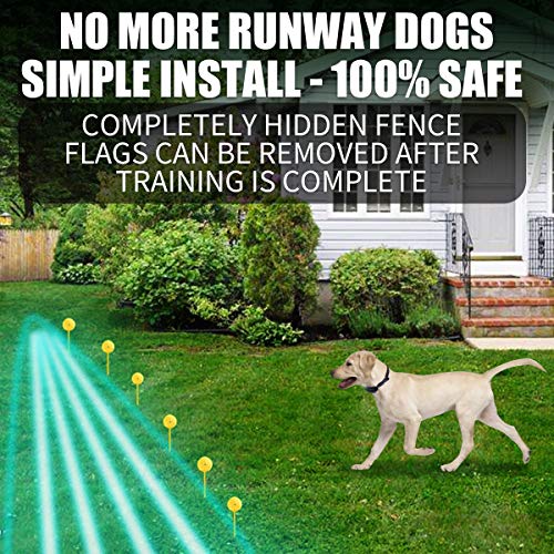 YHPOYLP 2020 Wireless Dog Fence-Master Voice In-Ground Pet Containment System, Underground Electric Dog Fence System, IPX7 Rechargeable Waterproof Shock Collar Compatible with All Kinds Wire - Thumbnail 3