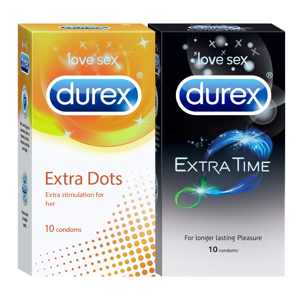 Buy Durex Pleasure Packs (Condoms 10 Count (Extra Dots), Condoms 10