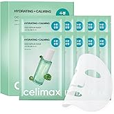 celimax The Real Cica Calming Serum Mask 10ea | with Centella Asiatica & Madecassoside, Korean Face Sheet Mask for Skincare, Hydrating, Wrinkle & Fine Lines, 27ml