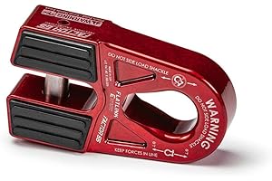 Factor 55 00080-01 Flatlink E (Expert) Replaces Conventional Winch Hook with a Stronger Shackle/D-Ring Mount Maximum Load 16,000 lb Ultimate Failure Greater Than 40,000 lb – Red
