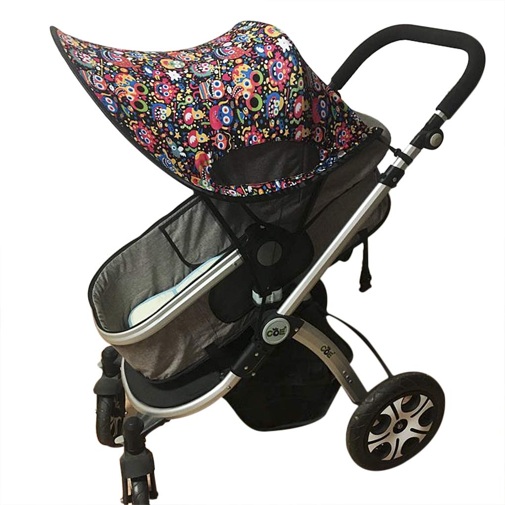 Moonlove Universal Fit Extended Sun Cover for Baby Stroller Pram Pushchair, Sun Protection Shield Buggy Sunshade Breathable Foldable Sun Canopy Stroller Awning Parasol