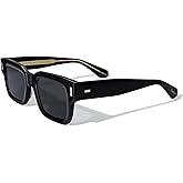 Roneyee Non Polarized Acetate Sunglasses RY-A08 Frame with UV Protection Impact Resistant Nylon Lens Retro Unisex